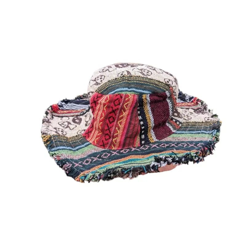 🏆Limited Time Sale 49% OFF🎩🍄Frayed Patchwork Bucket Hat(✨Shapeable Brim One-of-a-Kind Style)