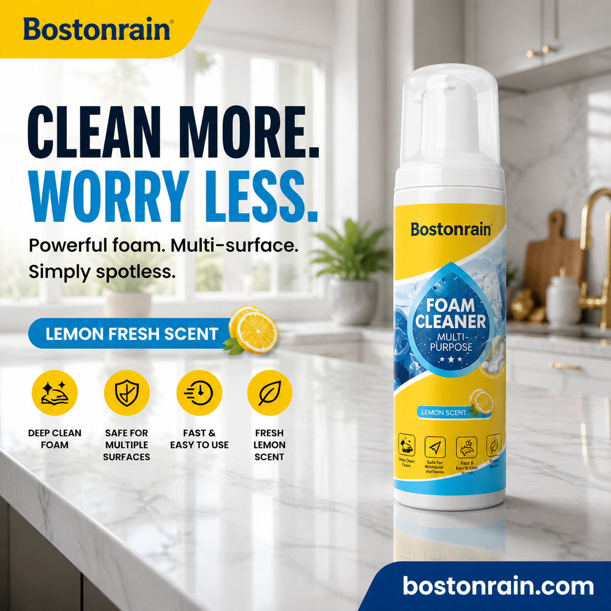 Powerful Multi-Purpose Foam Cleaner