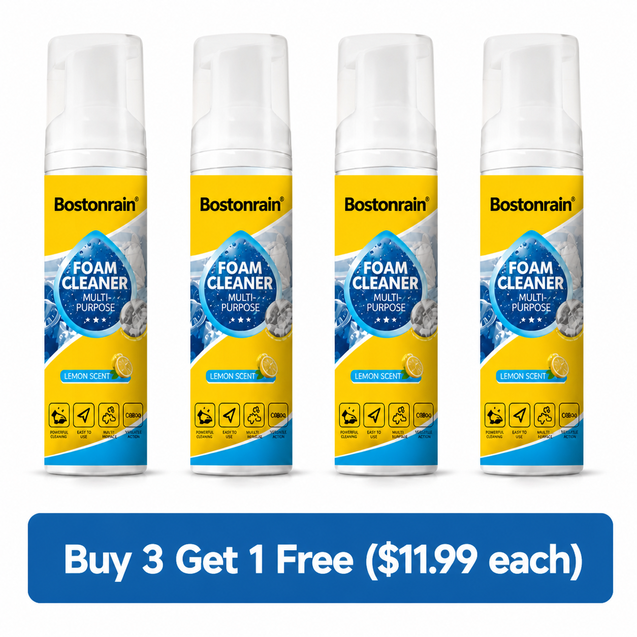 Powerful Multi-Purpose Foam Cleaner