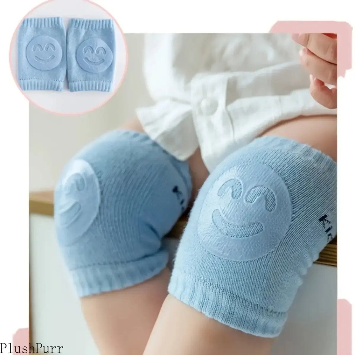 👶 Crawling knee pads for babies (non-slip, reinforced, soft) – fall protection, suitable for outdoor camping ✿