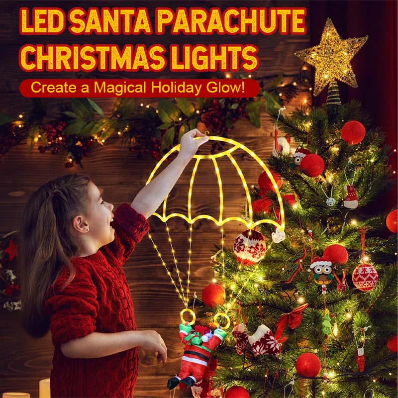 LED Santa Parachute Christmas Lights