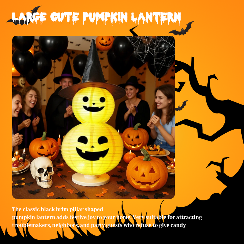 🎃Collapsible light up stacked pumpkins