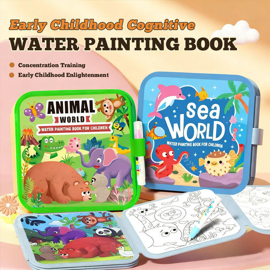 🌈 Kids’ Water Drawing Quiet Book 🌈