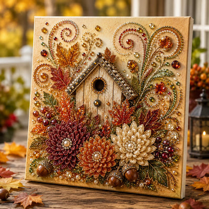 🍂💎 Autumn Pearl Painting Kit – Relaxing DIY Craft to Create Sparkling Fall Artwork 🖌️