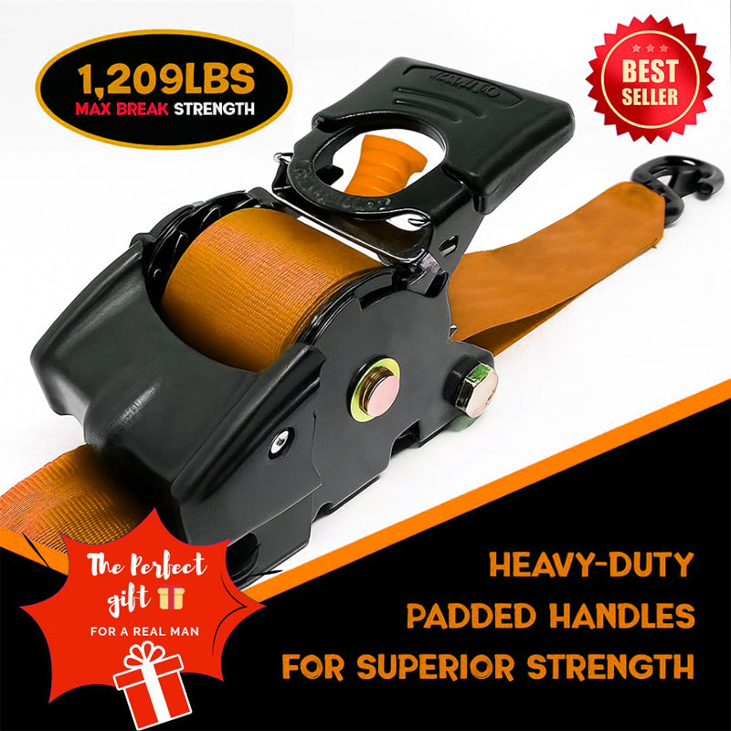 🎁 Limited Time – Upgraded 2026 Retractable Ratchet Strap (Perfect Gift for Men💙)
