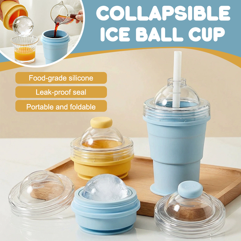 🧊✨ Collapsible Ice Ball Cup ✨🧊