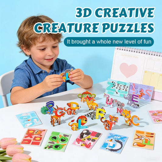 🦋 3D Creative Creature Puzzles