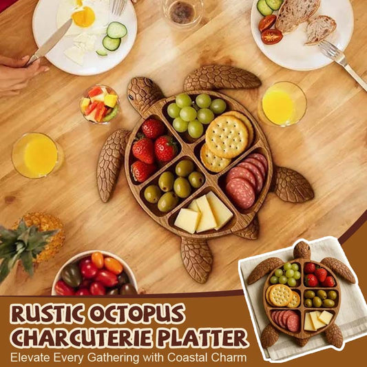 Rustic Octopus Charcuterie Platter