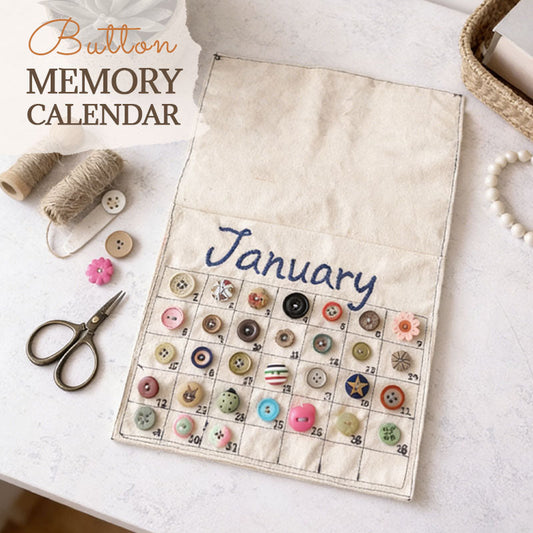🧵 Button Memory Calendar - 2026 Sewing Button Calendar Cloth