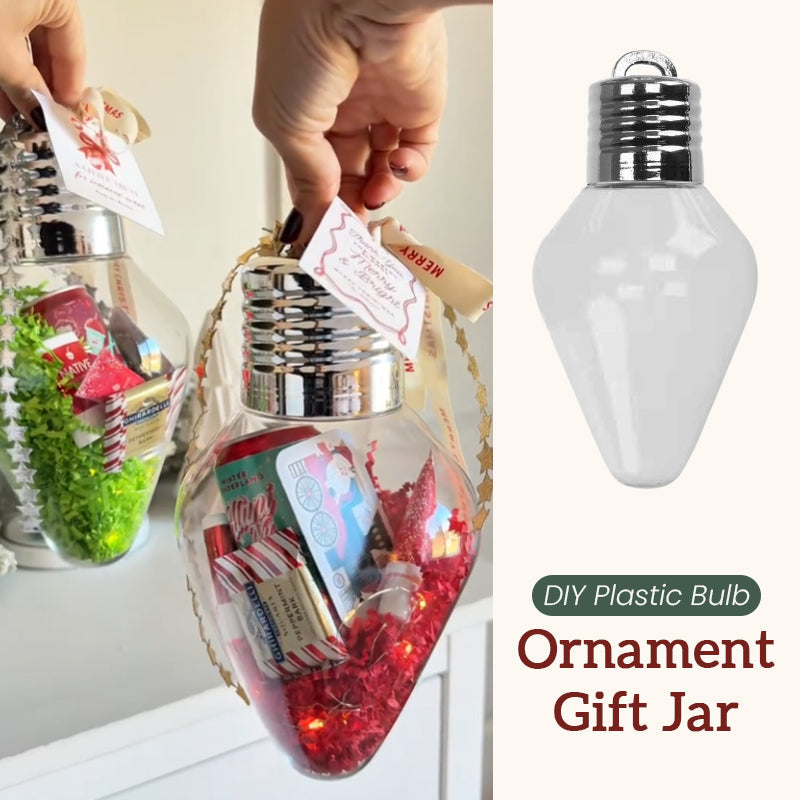 Christmas Bulb Gift Jar