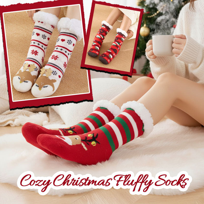 🎅✨ Cozy Christmas Fluffy Socks