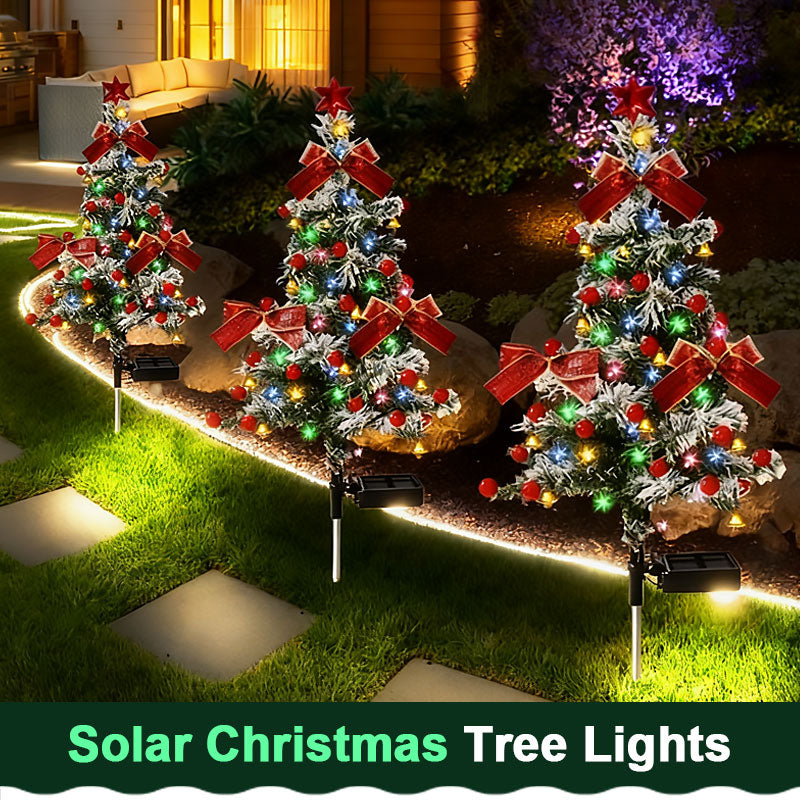 🎅 New model Solar-Powered Christmas Tree Garden Lights