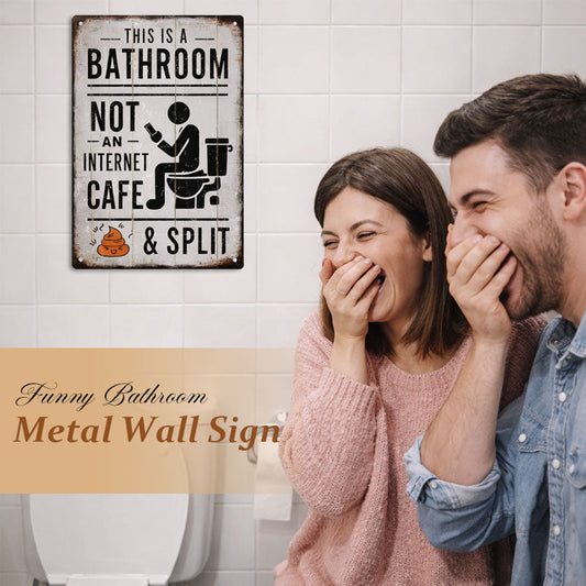 🚽 This is a bathroom, not an internet café.