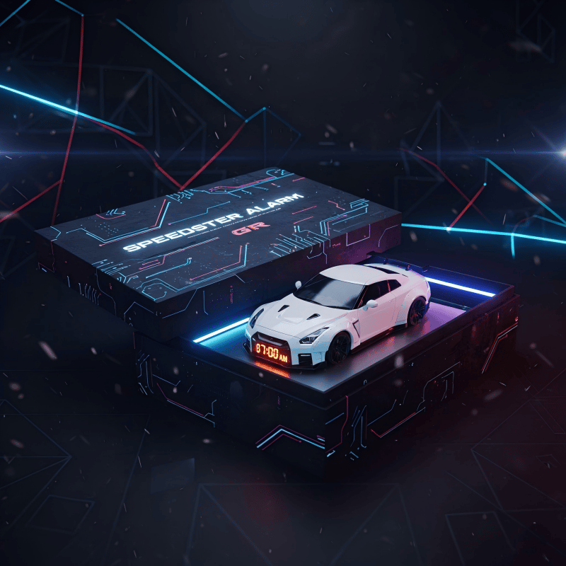 ⏰Hypercar Alarm Clock🏎️Realistic Engine and Light Effect