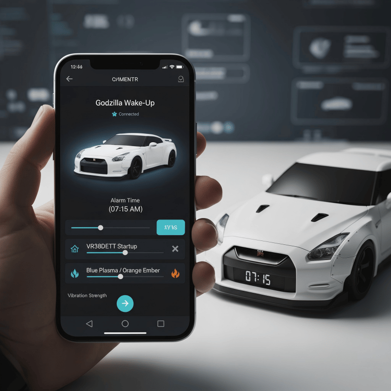 ⏰Hypercar Alarm Clock🏎️Realistic Engine and Light Effect