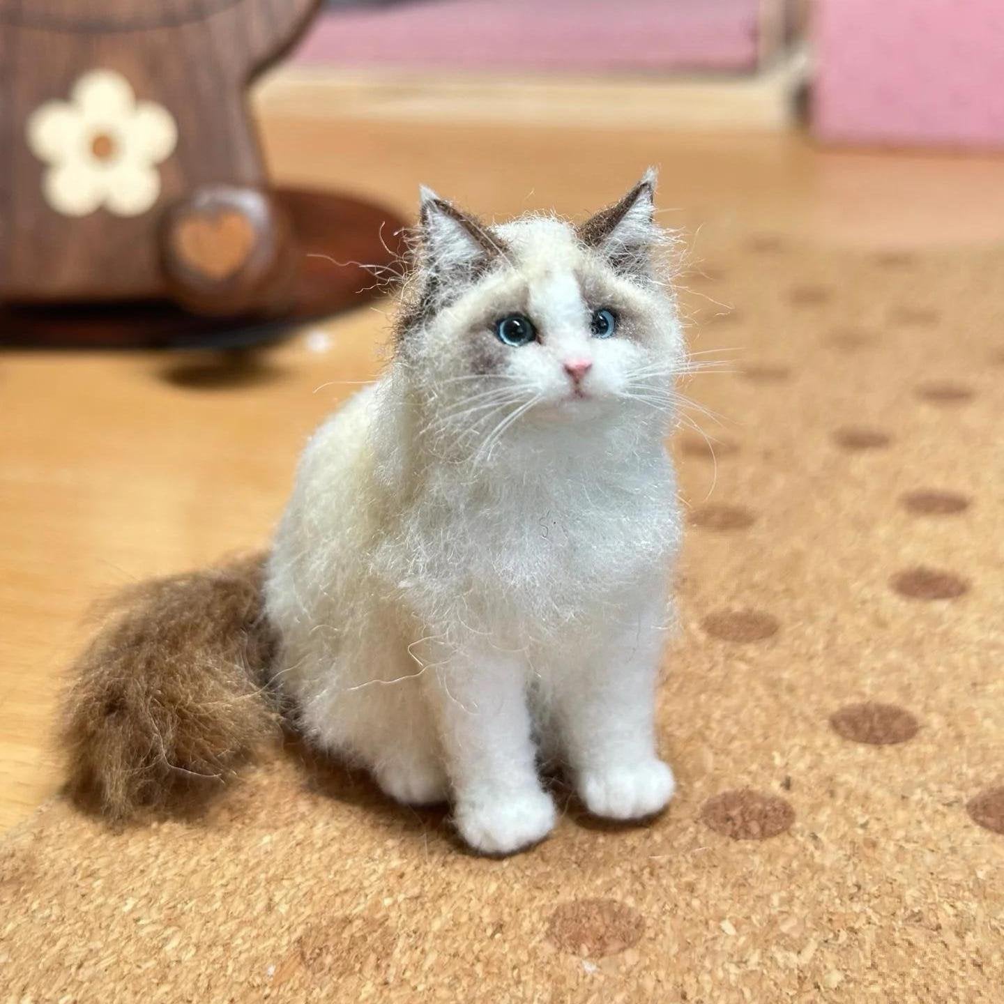 🔥LAST DAY 49% OFF -🐱💖Mini felted wool cat