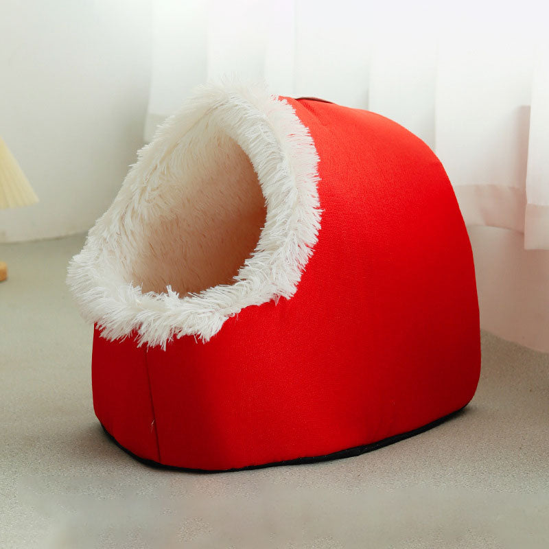 🐾Warm winter cave bed for pets
