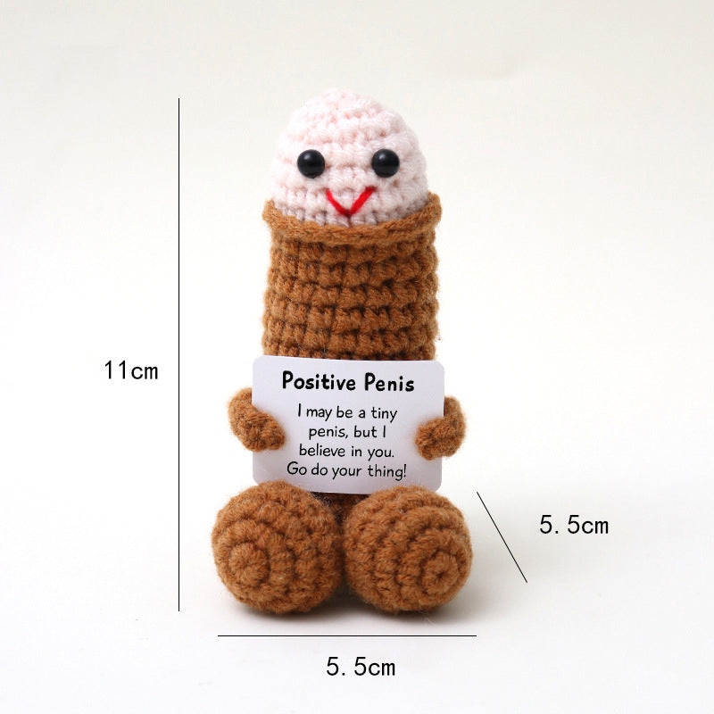Emotional Support Knitted Doll 100% Knitted Dolls - 10x Compensation for Fakes, Free Returns