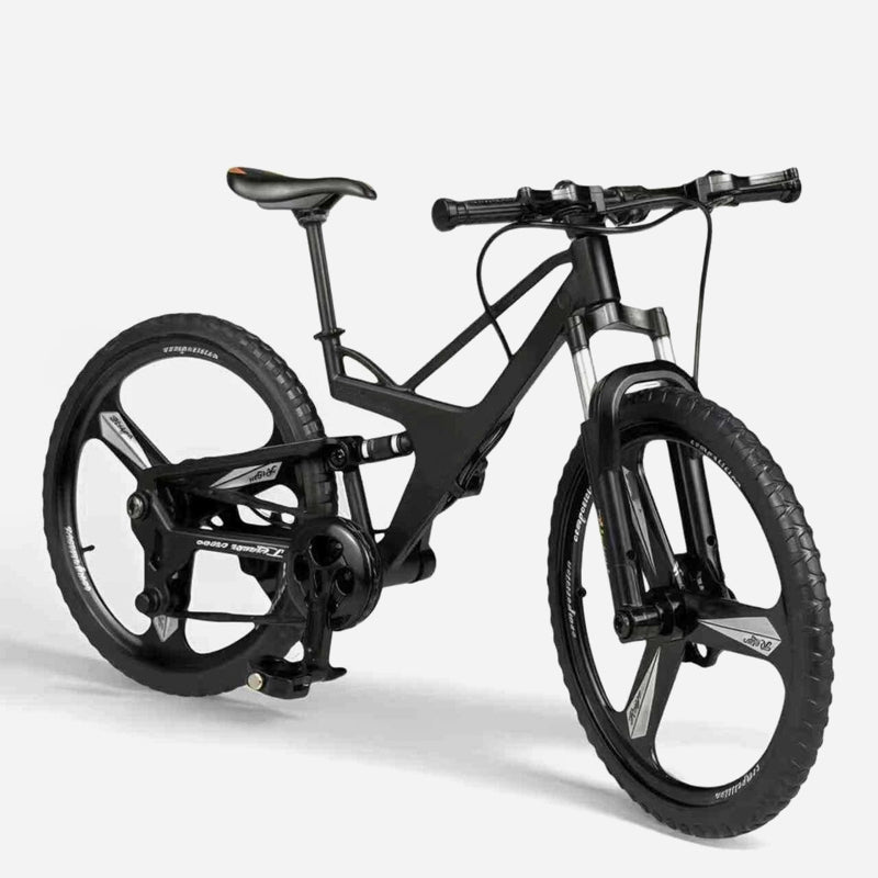 Collectible Alloy Simulation Mountain Bike Model with Front and Rear Suspension