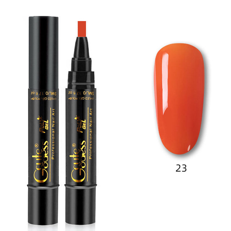 One-step glue three-in-one nail polish gel pen