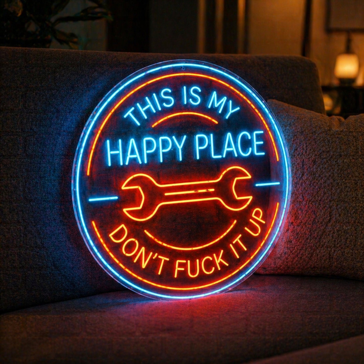 🔥Last Day 49% OFF - ⚡🛠️This Is My Happy Place Neon Garage Sign