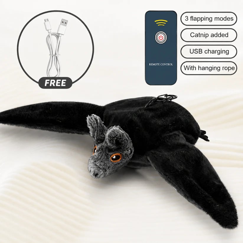 🦇 Electric Flapping Bat Dog Toy