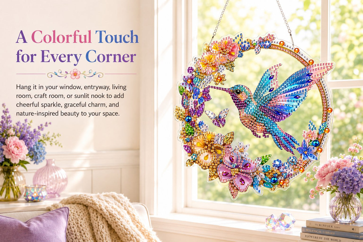 😍Last Day 49% OFF🐦️Hummingbird Diamond Art Hanging Ornament Kit
