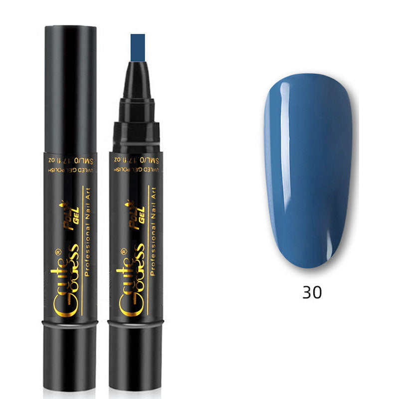 One-step glue three-in-one nail polish gel pen
