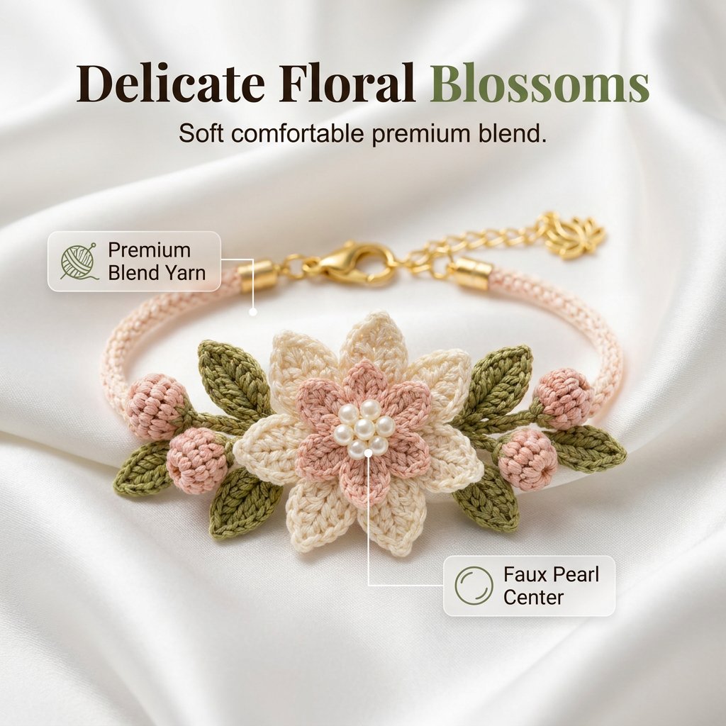🔥Last Day 49% OFF🔥DIY Nature-Inspired Crochet Bracelet Kit