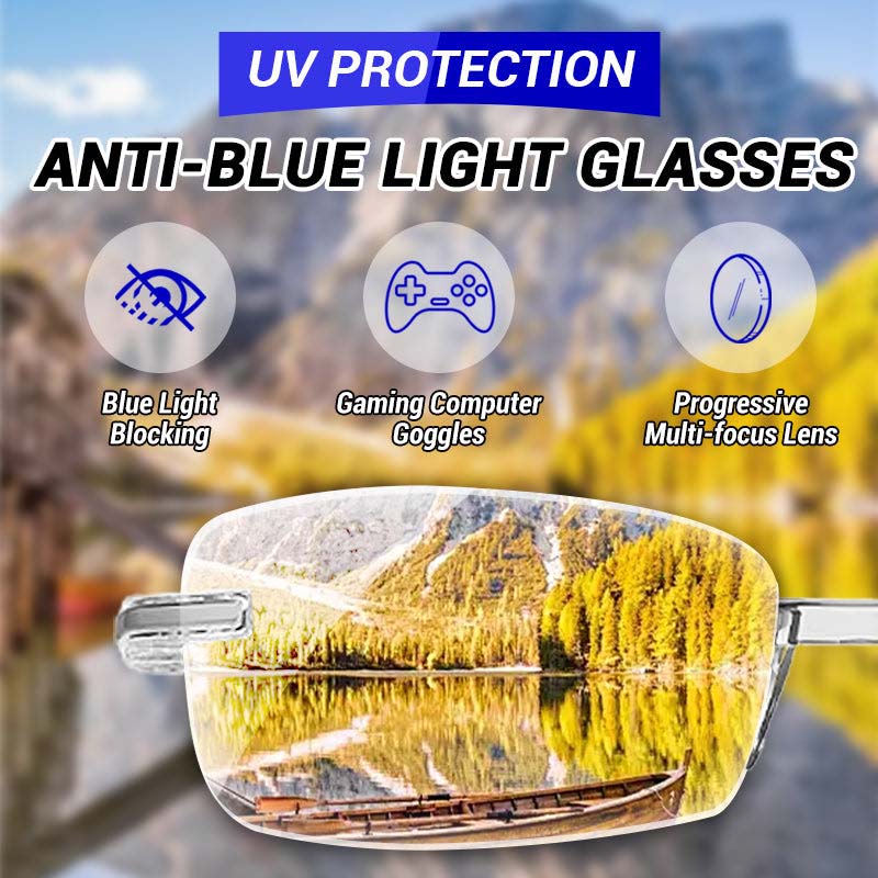 High hardness anti-blue light reading glasses, dual-purpose
