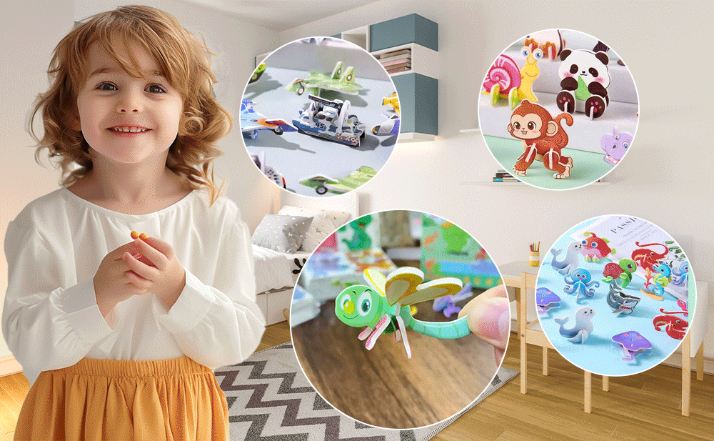 🦋 3D Creative Creature Puzzles