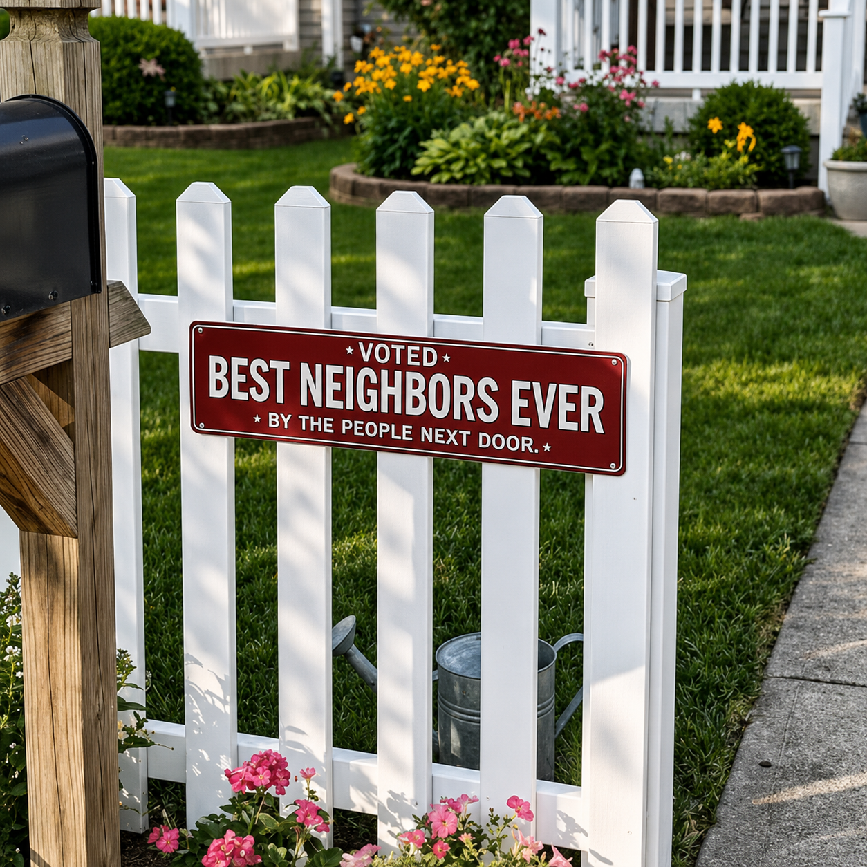 🏡❤️ Best Neighbor Garden Sign