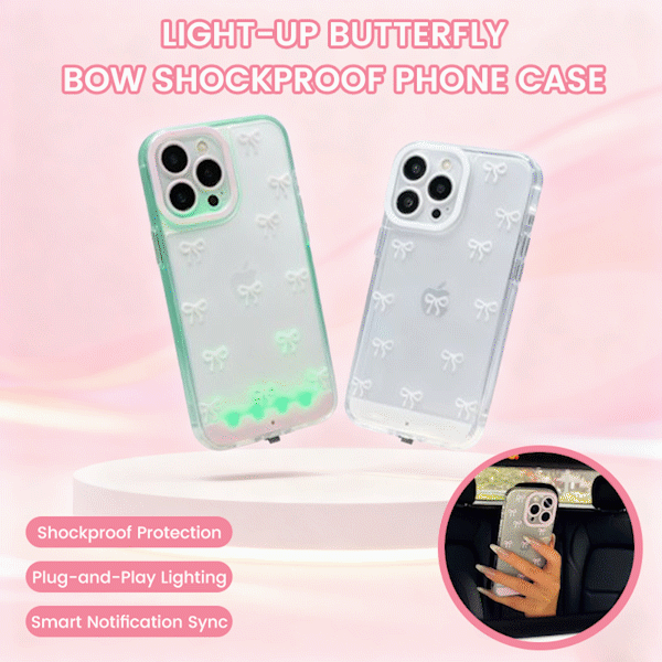 🎀Sound-Activated LED Case - Lights Up to Calls & Music | Cute, Fun & Protective
