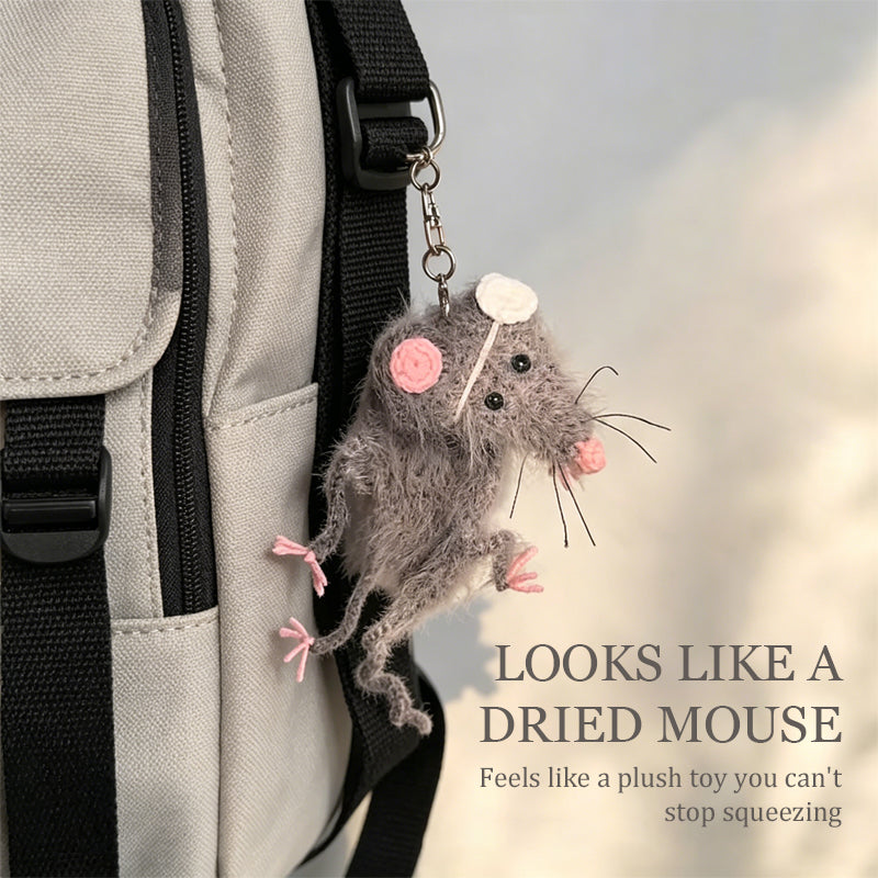 Finished Dried Mouse Keychain