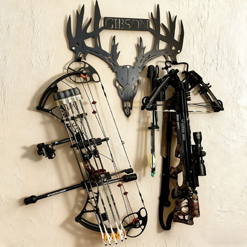 Personalized Metal Deer Skull Rack