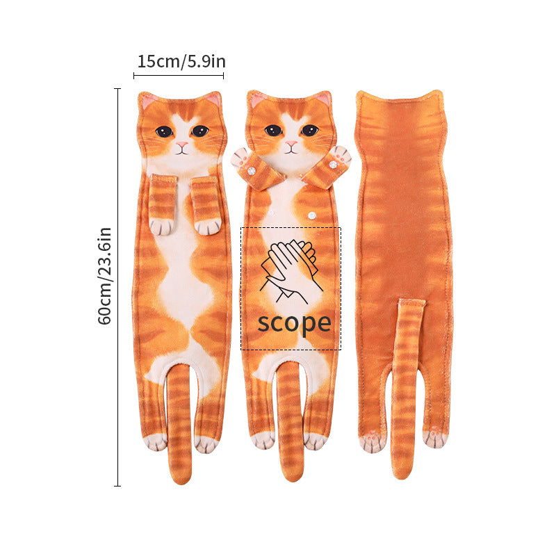 ✨😺Cute Cat Hand Towel🐾