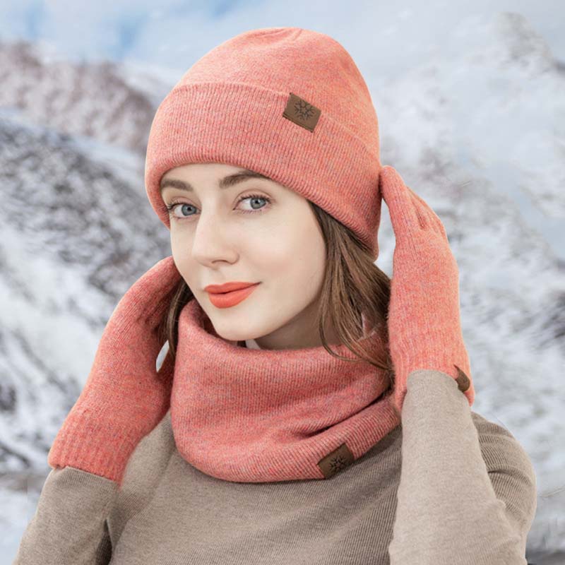 🔥Outdoor thermal three-piece set🧣🧤🧢