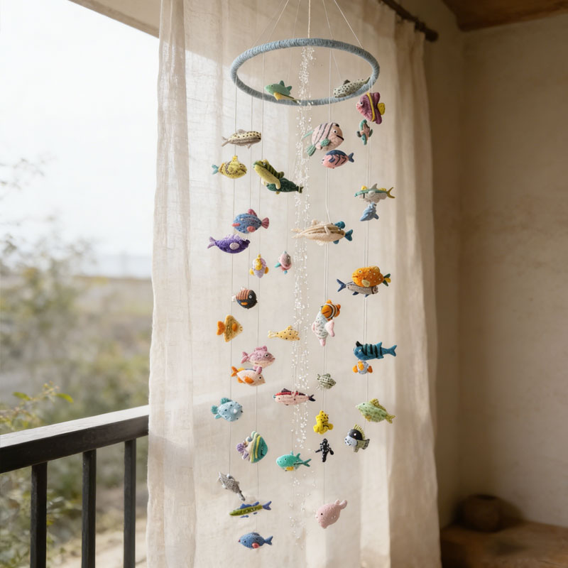 Ocean Little Fish Wind Chime DIY Kit — Hand-Craft Your Own Floating Underwater World