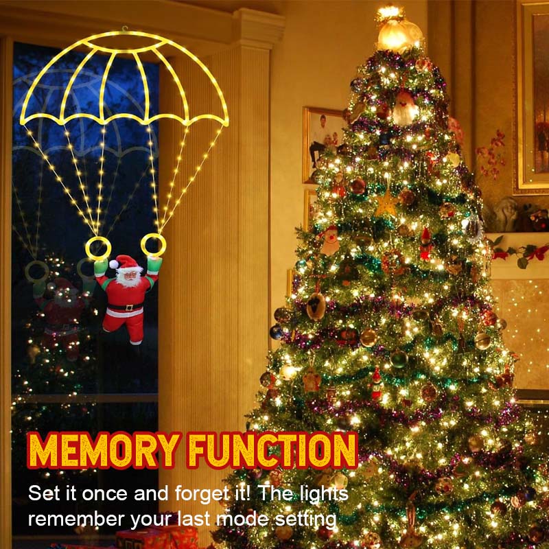 LED Santa Parachute Christmas Lights
