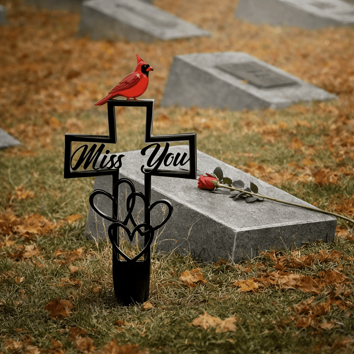🐦LAST DAY SALE -💖Metal Cemetery Memorial Plaque for Remembrance✝️