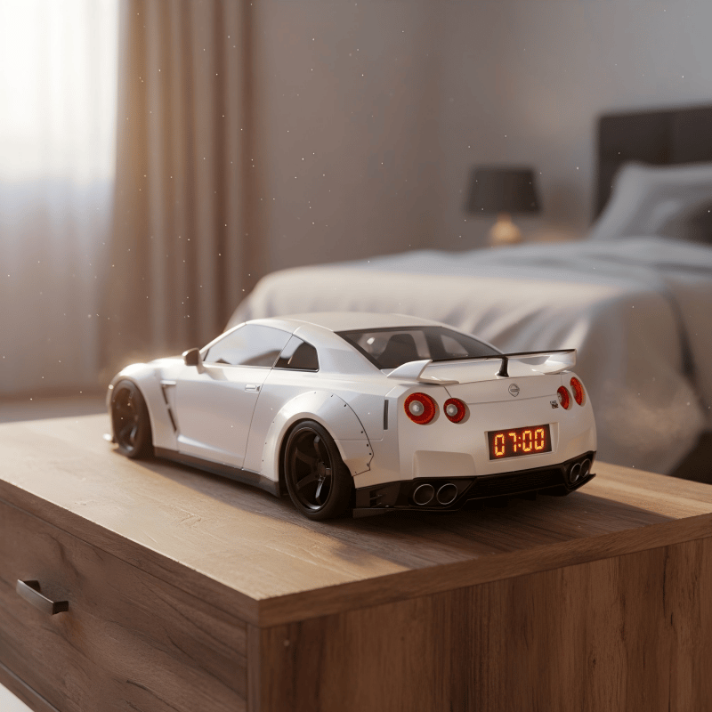 ⏰Last day! 🏎️Supercar alarm clock ⚡️Realistic engine sound effects and lighting effects
