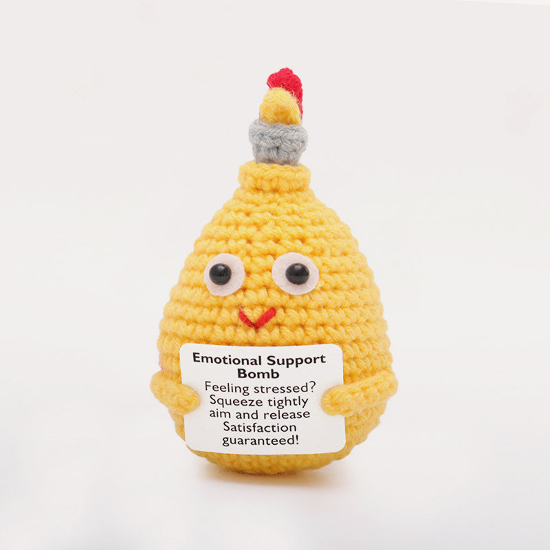 Emotional Support Knitted Doll 100% Knitted Dolls - 10x Compensation for Fakes, Free Returns