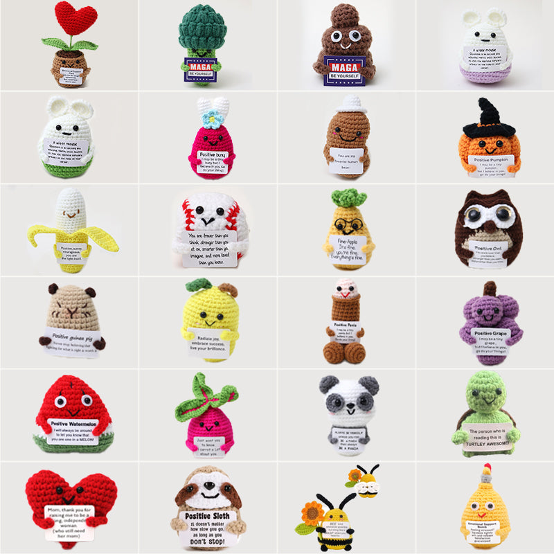 Emotional Support Knitted Doll 100% Knitted Dolls - 10x Compensation for Fakes, Free Returns