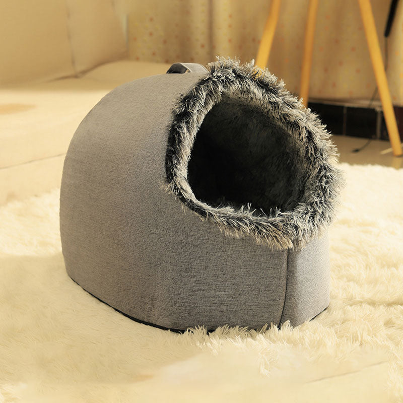 🐾Warm winter cave bed for pets