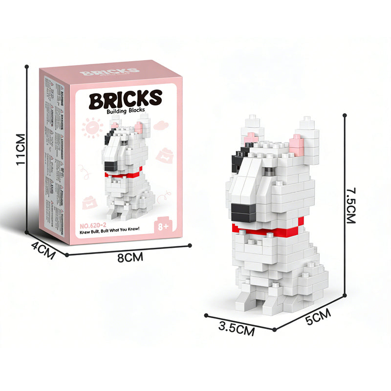 Cute Pet Micro-particle Building Block Models 🐶🐱🧩