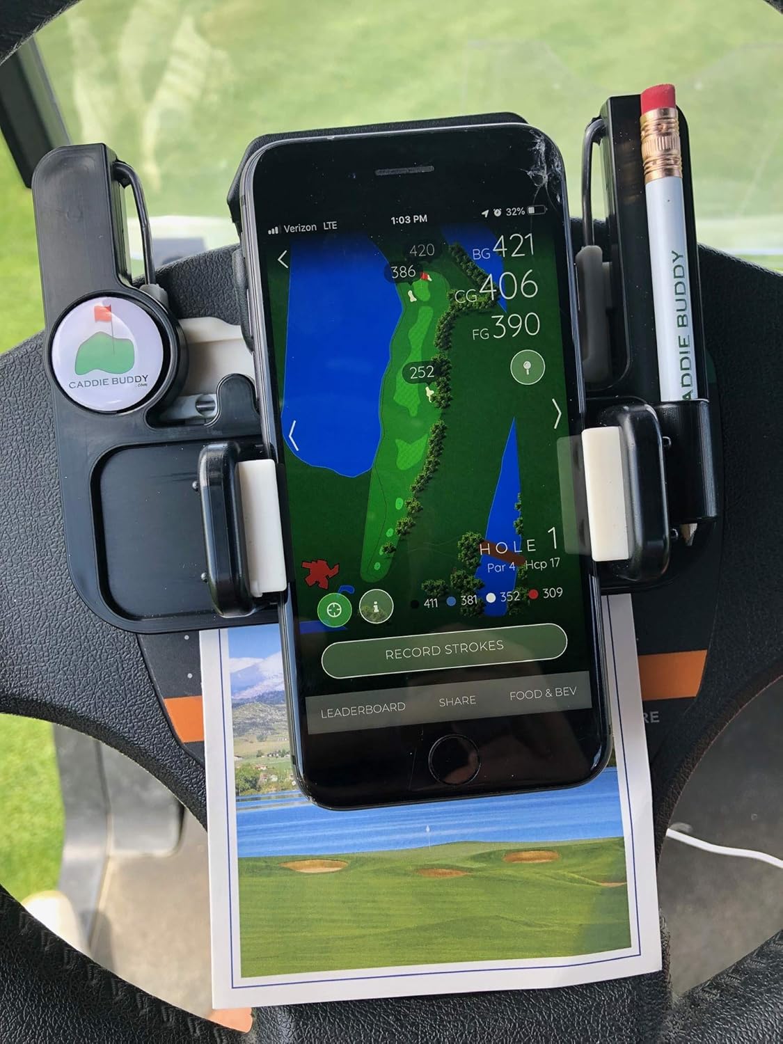 🔥Hot Sale 49% OFF - 🌟⛳ Golf cart steering wheel phone holder(✨Suitable for any phone model)