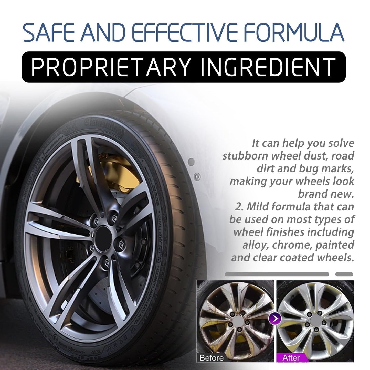 🎉Black Friday Early Bird Frenzy🎉AQA 16OZ Heavy Duty Wheel Rust And Water Spot Cleaner