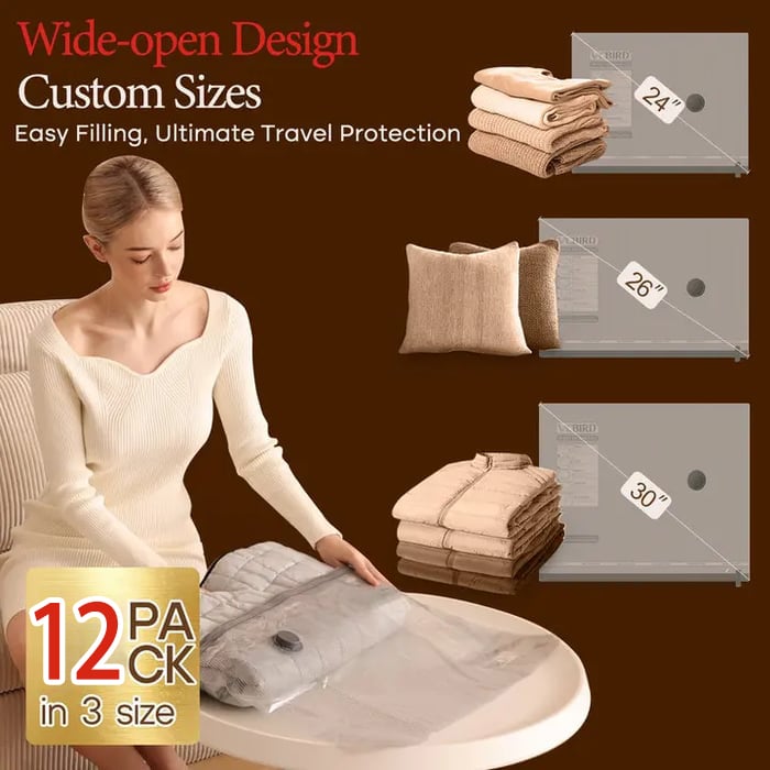 ⏳Limited-time 50% off⏰✨X7 Cordless Travel Vacuum Bag