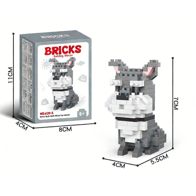 Cute Pet Micro-particle Building Block Models 🐶🐱🧩