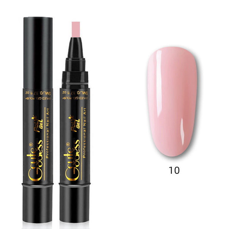 One-step glue three-in-one nail polish gel pen